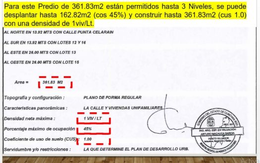 ID 114 Terreno Supermanzana 11 Av. Acanceh Lote 13 y 14