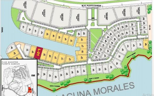 ID 111 Terreno Puerto Cancún. La Laguna L-21